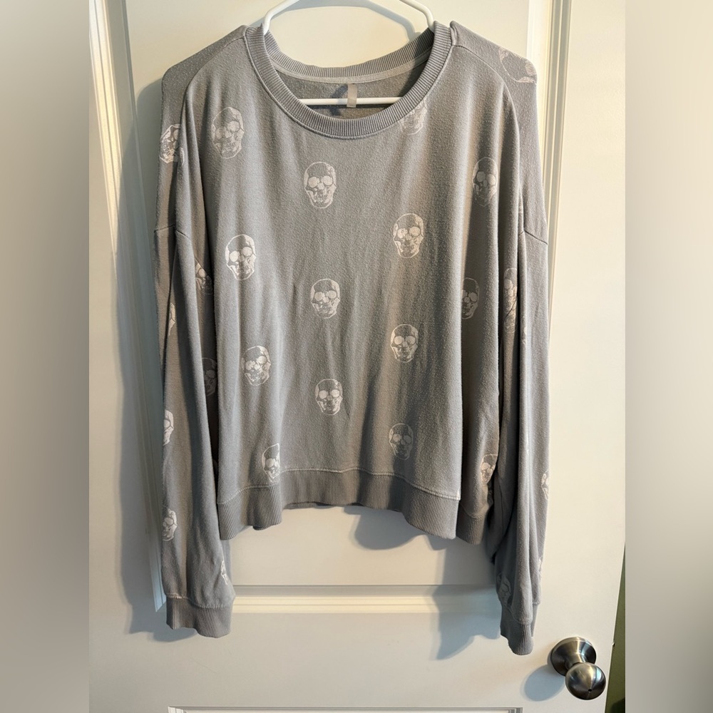 Z Supply Skull Print Sweatshirt
